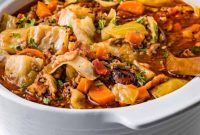 Deconstructed Cabbage Roll Soup