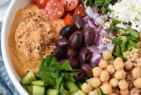 Effortless Mediterranean Hummus Bowl