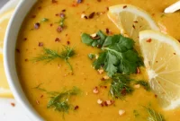 Zesty Lemon Lentil Soup