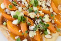 Sweet and Tangy Goat Cheese Apricot Pizza