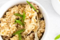 Creamy Instant Pot Mushroom Risotto