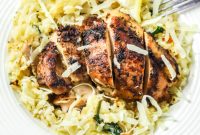 Crispy Oven-Baked Chicken Thighs and Creamy Risotto