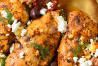 Mediterranean Sun-dried Tomato Chicken Farro Bake