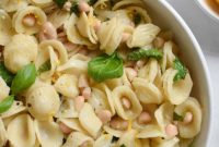 Creamy Lemon Basil White Bean Pasta
