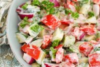 Cooling Cucumber Tomato Yogurt Salad