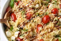 Refreshing Caprese Orzo Pasta Salad