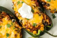 Perfect Stuffed Poblano Peppers