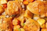 Easy Sheet Pan Honey Mustard Chicken Thighs