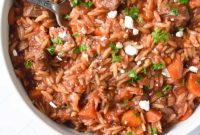 Greek Beef Giouvetsi with Orzo