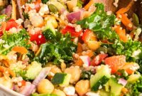 Healthy Kale Chickpea Salad