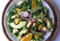 Bright Citrus Avocado Butter Lettuce Salad