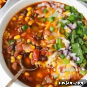 Slow Cooker Taco Soup Recipe 1200 x 1200