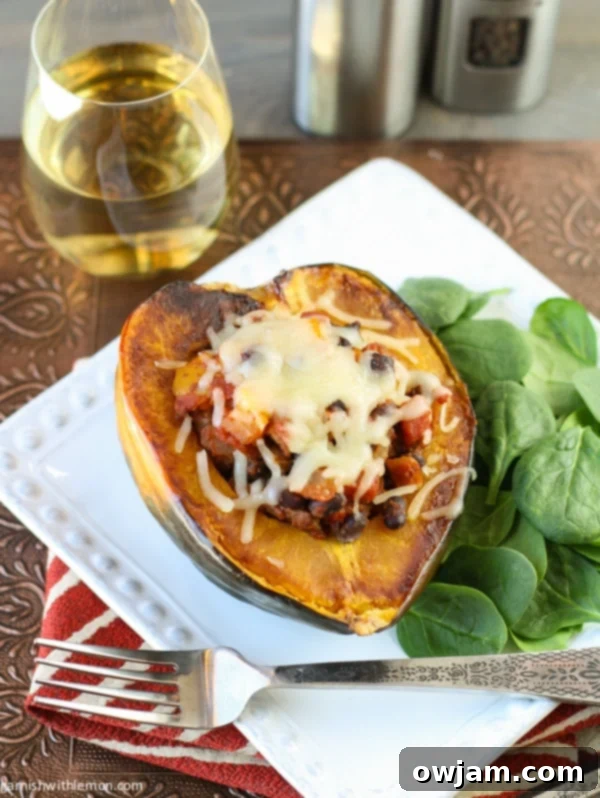 Savory Mexican Stuffed Acorn Squash 2 Mexican Stuffed Acorn Squash (1 of 2)