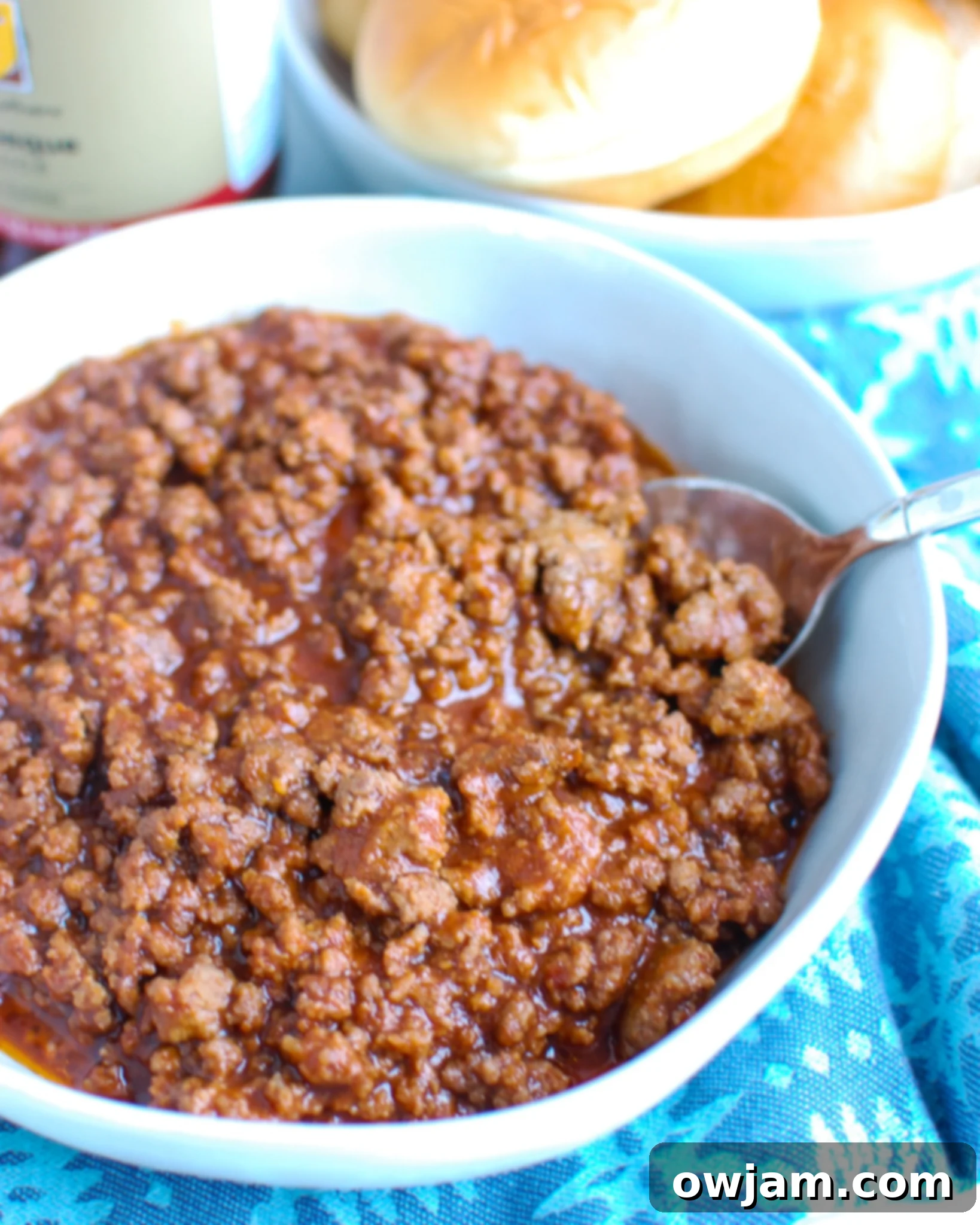 Ultimate Turkey Sloppy Joes 4 How to Make Sloppy Joes with bowl