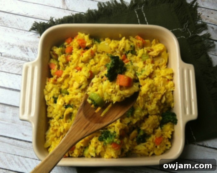 Golden Curried Chicken and Rice Feast 3 Curried Chicken and Rice Casserole with spoon