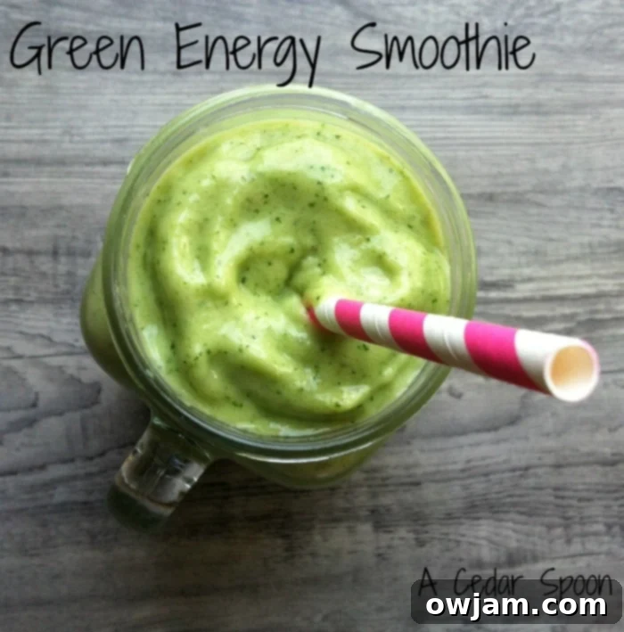 Green Energy Smoothie // A Cedar Spoon
