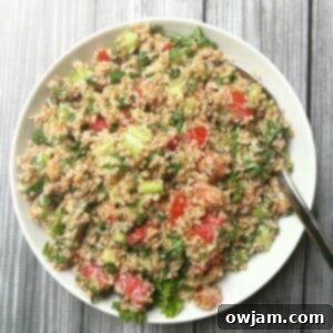 Vibrant Bulgur Salad with Creamy Mint Yogurt Dressing 6 Vegetable Bulgur Salad with Mint Yogurt Dressing
