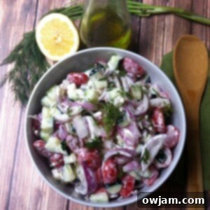Vibrant Cucumber Tomato Salad with Zesty Dill Yogurt 13 Cucumber Tomato Salad with Dill Yogurt Dressing