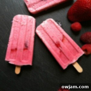 Creamy Berry Dream Pops 6 Strawberry Raspberry Cream Pops