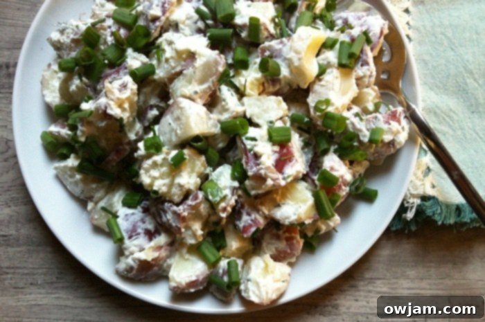 Potato Salad with Dill Chive Yogurt Dressing, perfect for family picnics