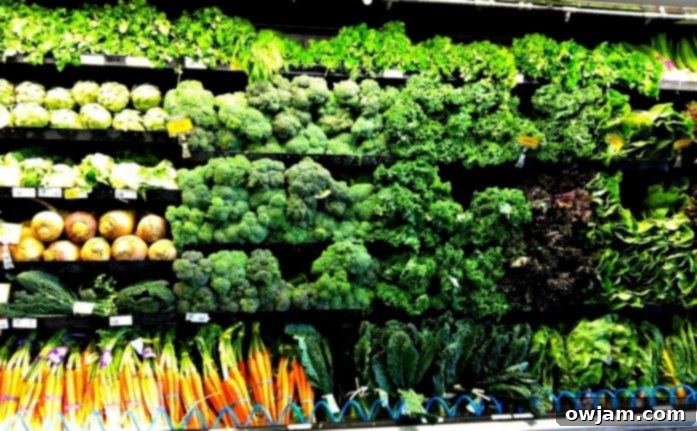 Fresh produce aisle at Mariano's grocery store