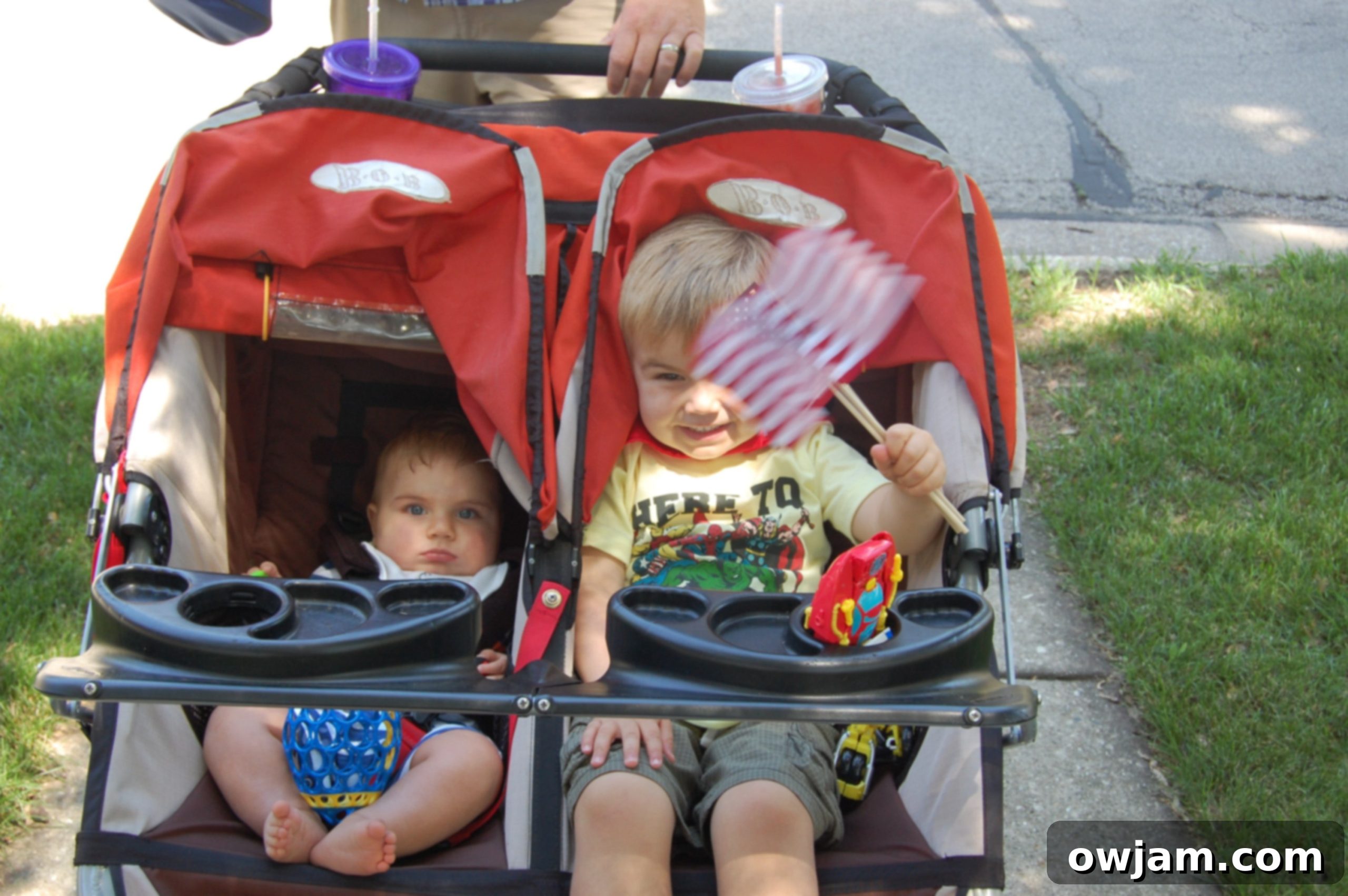 Family enjoying Fourth of July celebrations