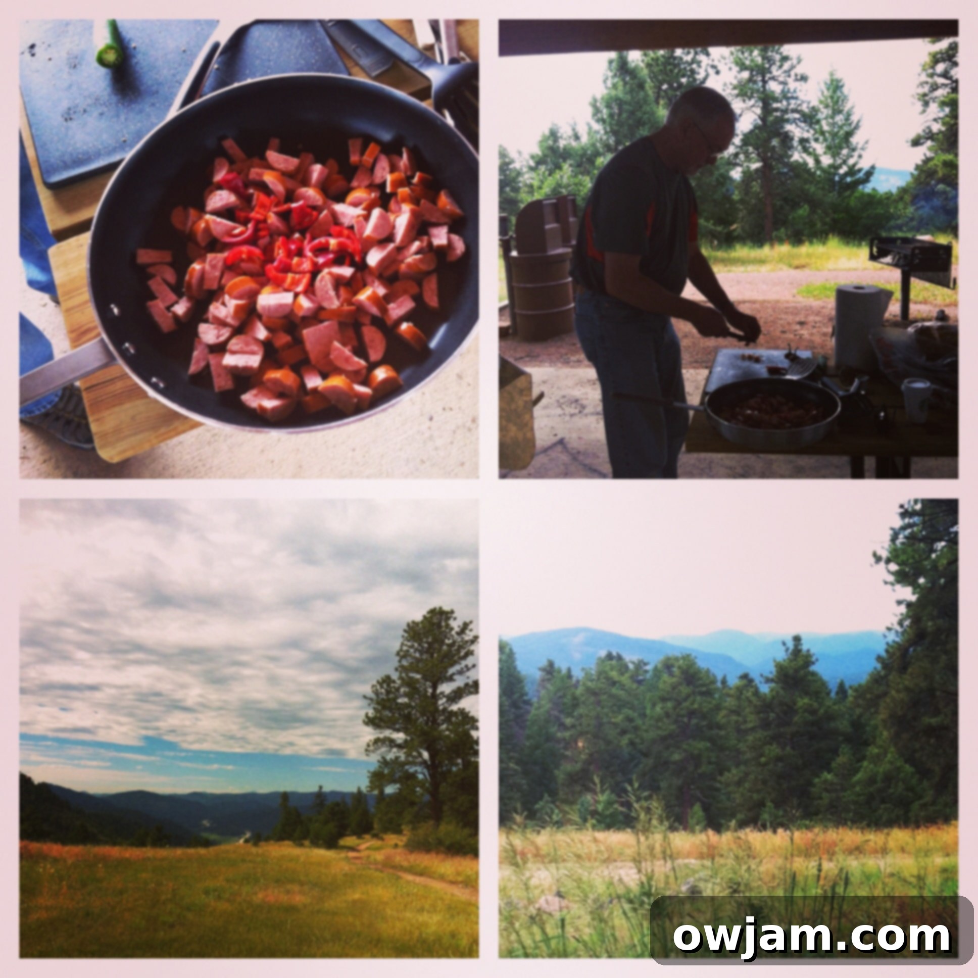 Mountain brunch with a view