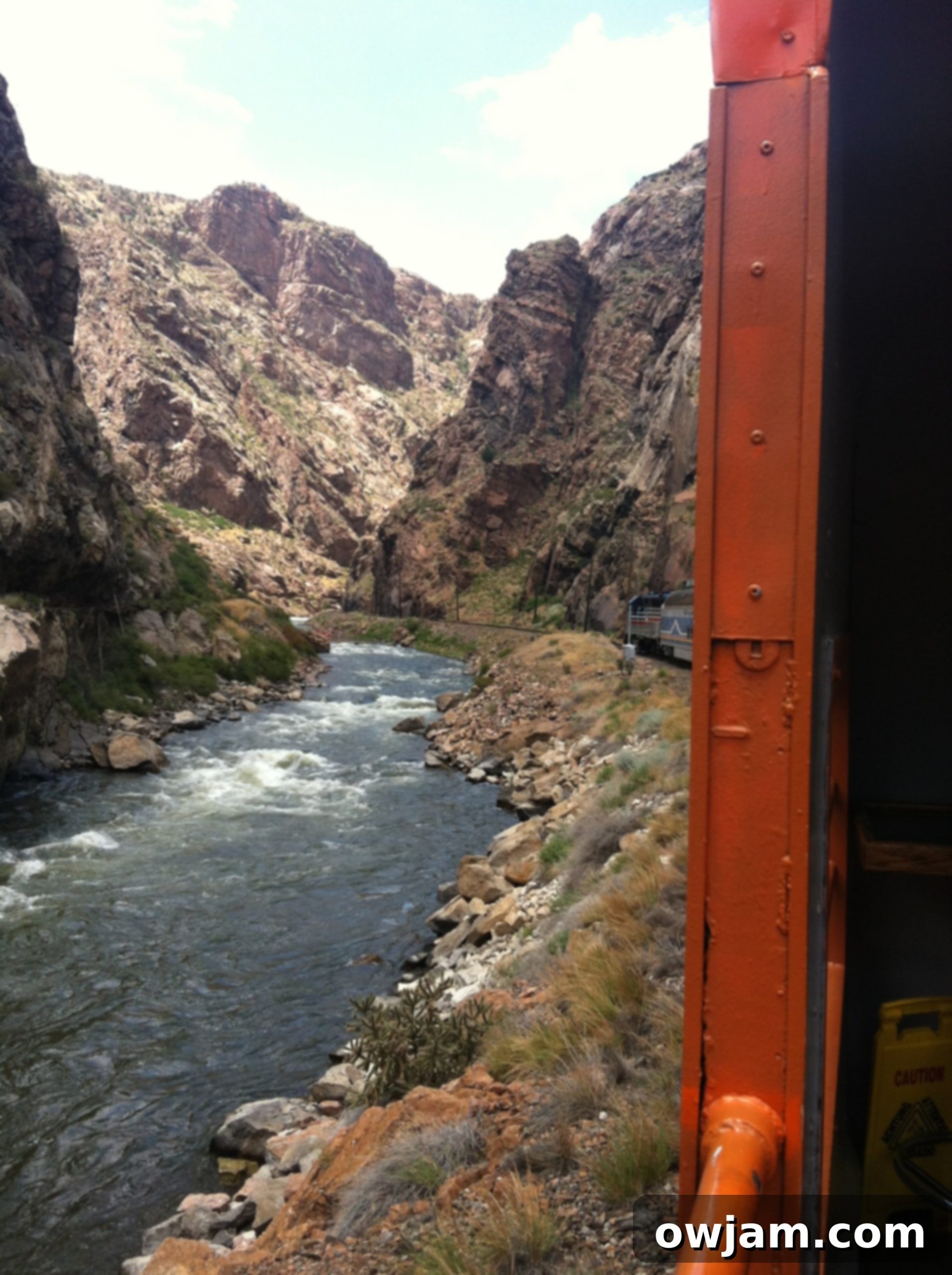 Train ride through Colorado mountains