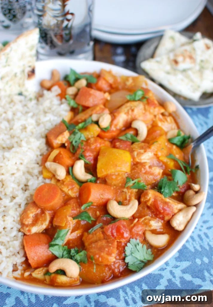 Set It and Forget It Chicken Curry 2 Slow Cooker Coconut Curry Chicken with Cashews