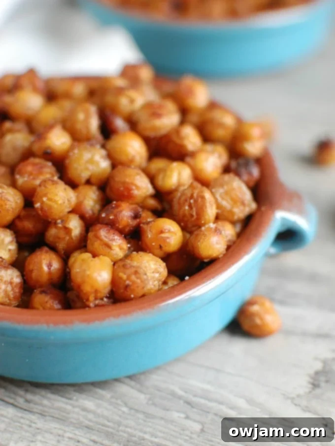 Crunchy Roasted Chickpeas - healthy