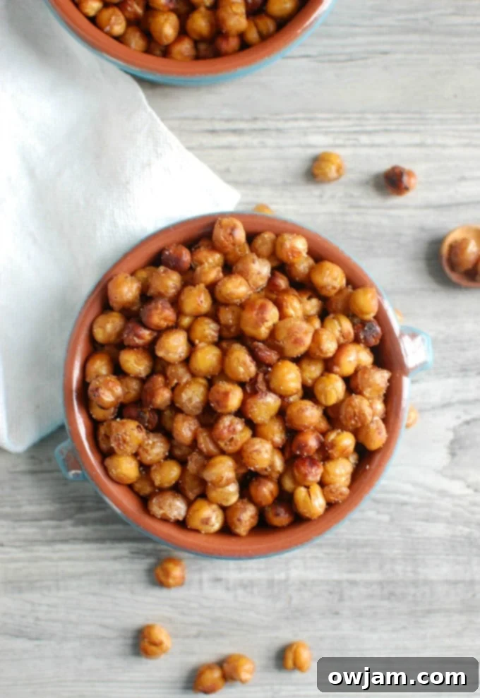 Crunchy Roasted Chickpeas - kids love it