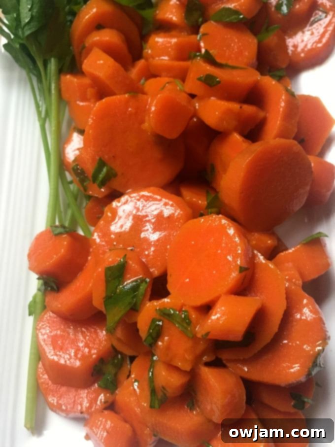 Carrots sliced and ready for cooking