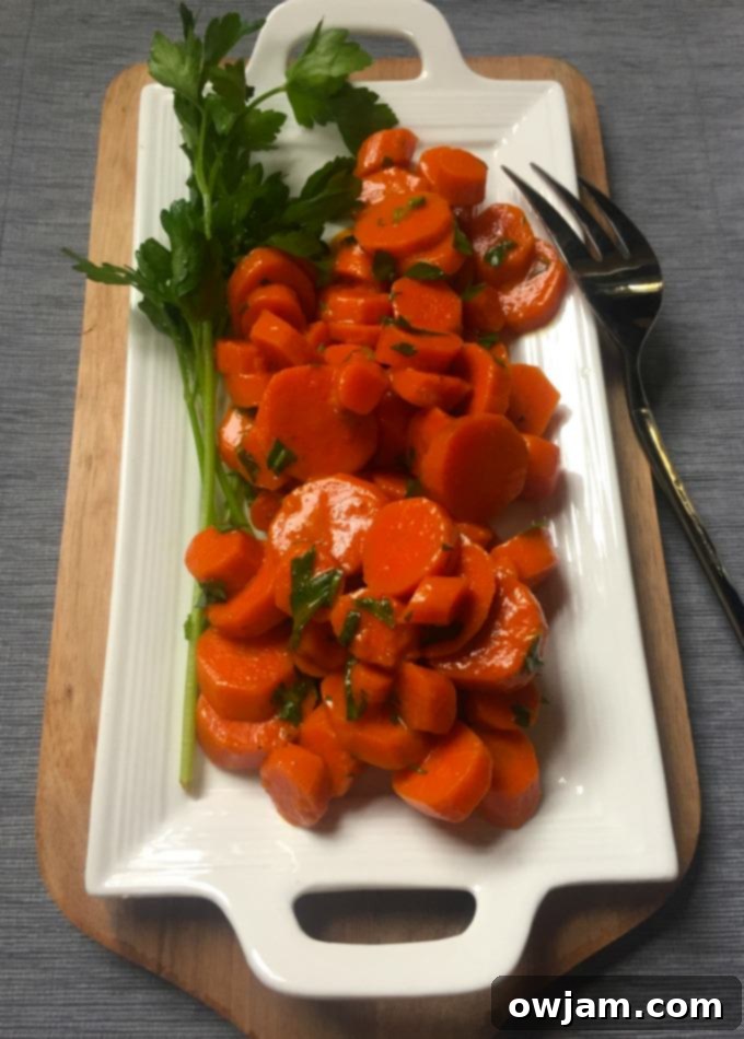 Ingredients for honey glazed carrots