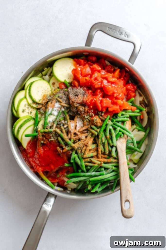 Lebanese Garden Delights 6 Lebanese Vegetables in a sauce pan