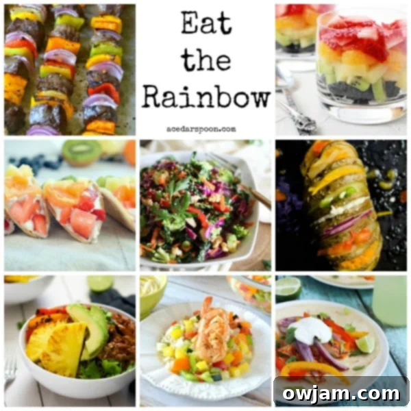 Eat the Rainbow - A colorful array of fruits and vegetables