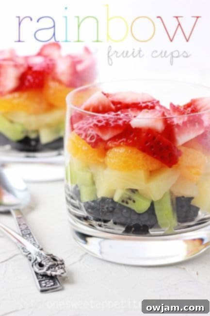 Rainbow Fruit Cups