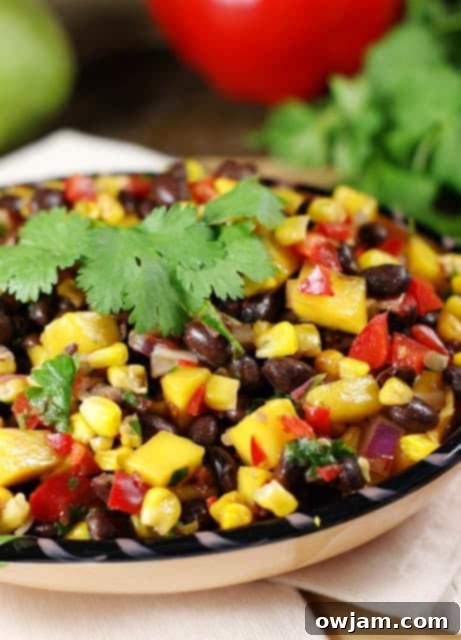 Roasted Corn, Black Bean, & Mango Salsa