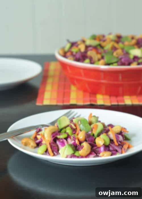 Cashew Cabbage Crunch Salad