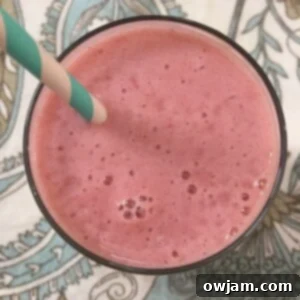 Strawberry Cantaloupe Smoothie above