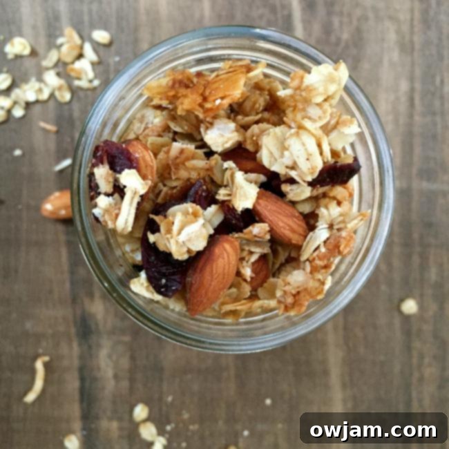 Coconut Cranberry Chia Crunch 4 Young child's hands adding ingredients to a bowl for granola