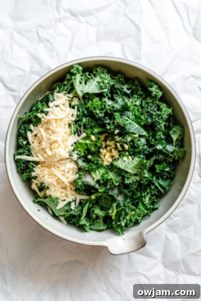Zesty Lemon Kale Salad 6 Kale Salad with Lemon Dressing in a bowl