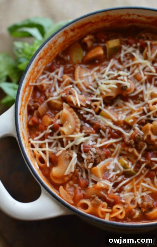 Quick One Pot Lasagna Casserole, a new family favorite ready in 30 minutes.