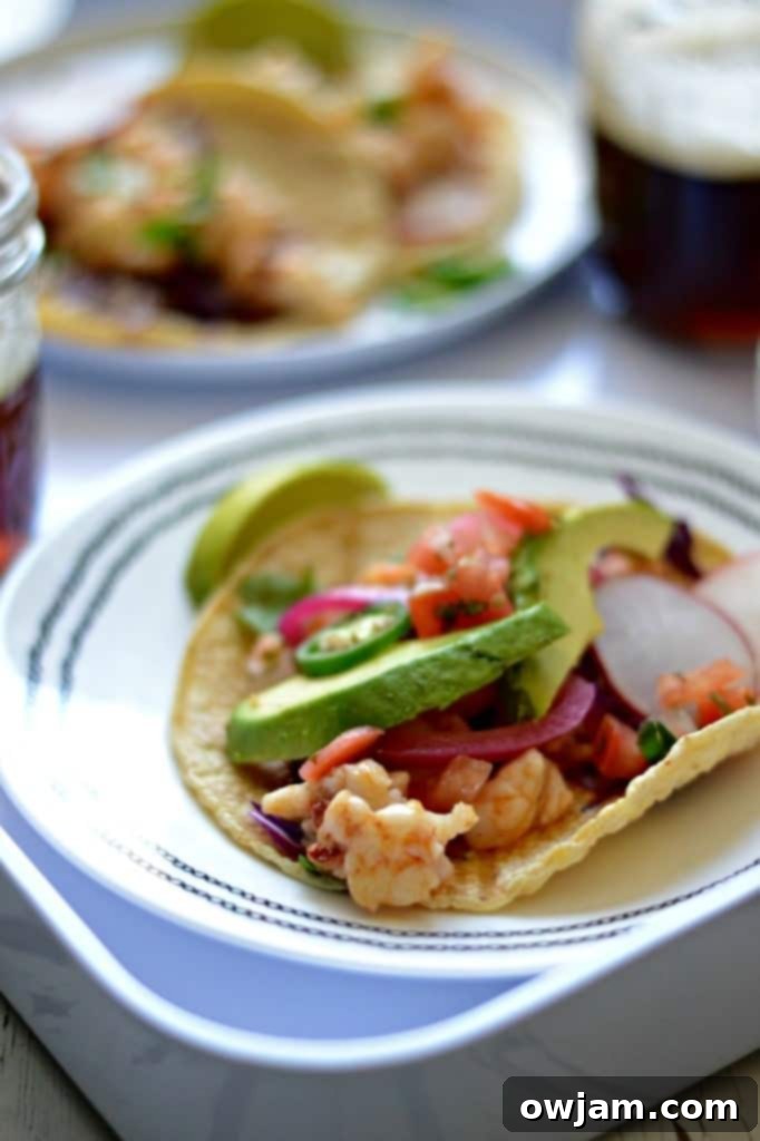 Gourmet brown butter chipotle lobster tacos