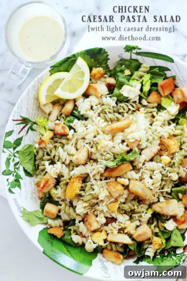 Chicken-Caesar-Pasta-Salad-with-Light-Caesar-Salad-Dressing