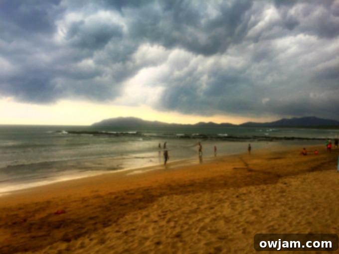 Dramatic storm clouds over Costa Rica