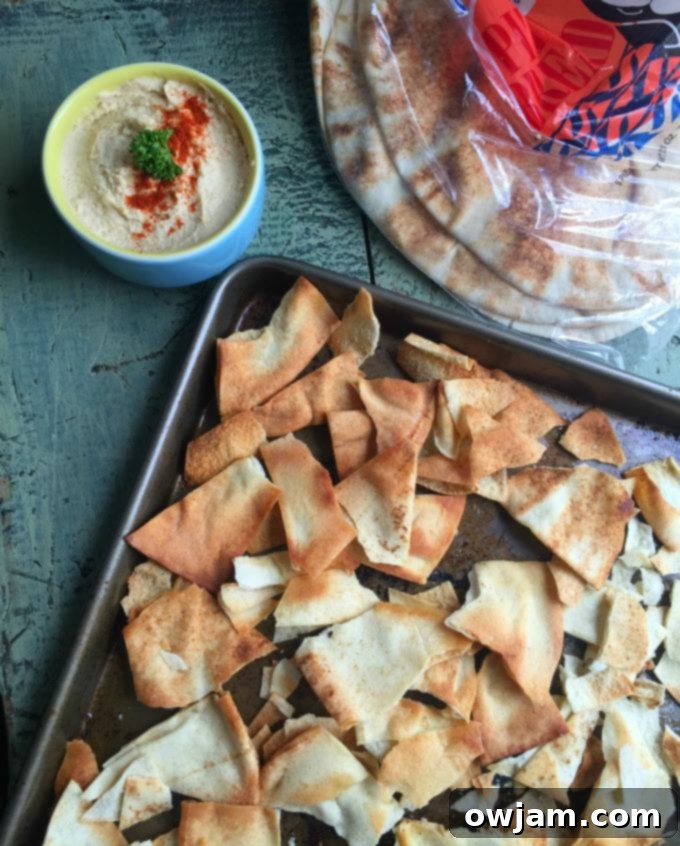 Golden Homemade Pita Crisps 2 Homemade Baked Pita Chips