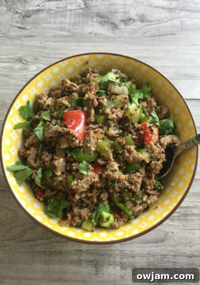 Vibrant Thai Turkey Quinoa Lettuce Wraps 3 Thai Turkey Quinoa Lettuce Wraps - dinner