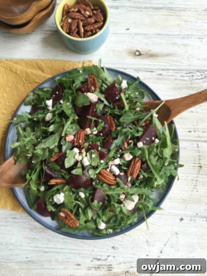 Savor Roasted Beet Salad with Goat Cheese Pecans and a Chance to Win a 25 Dollar Gift Card 2 Roasted Beet Salad with Goat Cheese and Pecans