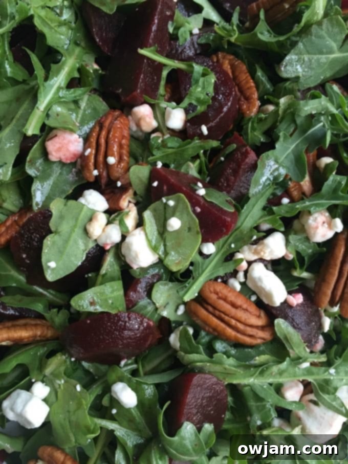 Savor Roasted Beet Salad with Goat Cheese Pecans and a Chance to Win a 25 Dollar Gift Card 4 Roasted Beet Salad with Goat Cheese and Pecans