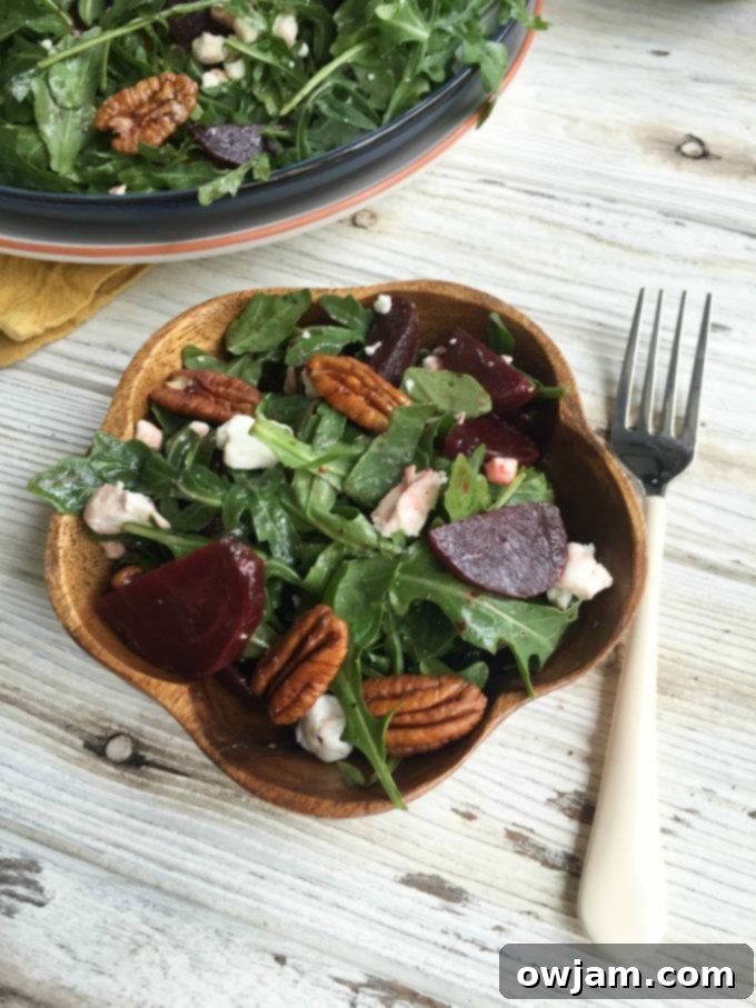 Savor Roasted Beet Salad with Goat Cheese Pecans and a Chance to Win a 25 Dollar Gift Card 5 Roasted Beet Salad with Goat Cheese and Pecans